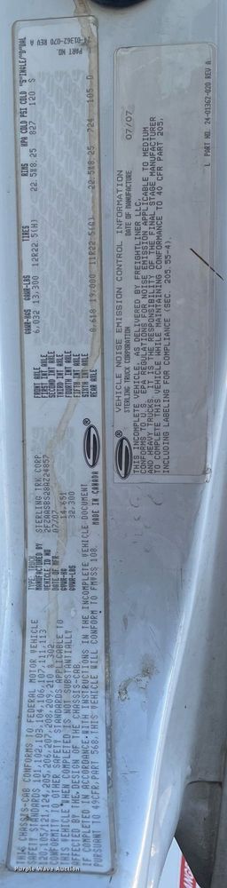 image for item DP0275 2008 Sterling L7500  digger derrick truck