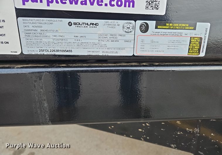 image for item DP0795 2024 Southland Trailer Corporation SL510-5K  dump trailer