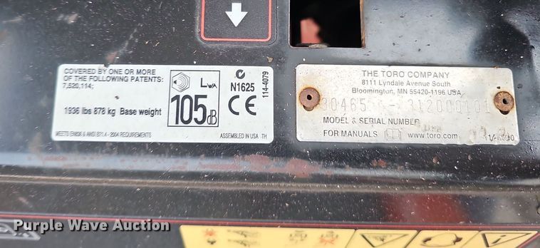 image for item DP0800 Toro Groundmaster 7210  ZTR lawn mower