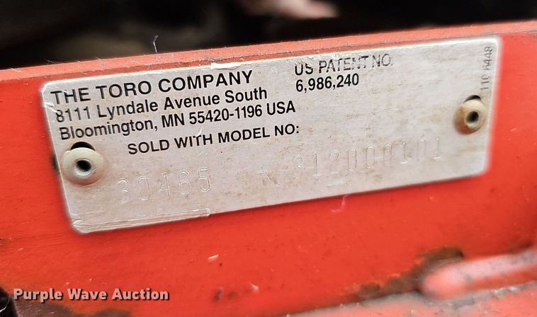 image for item DP0800 Toro Groundmaster 7210  ZTR lawn mower