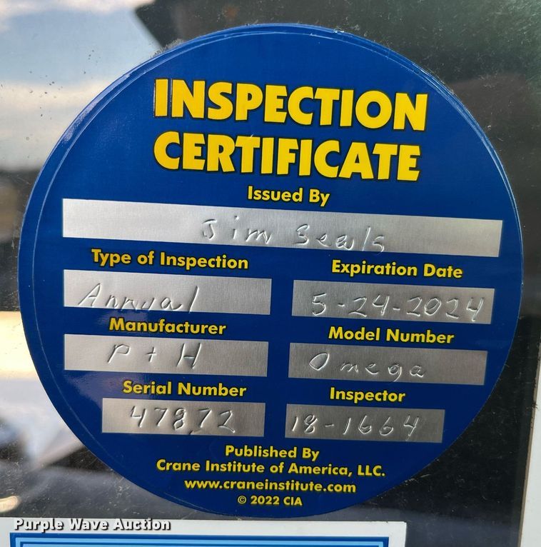 image for item DP2175 1978 P&H Omega 18  crane