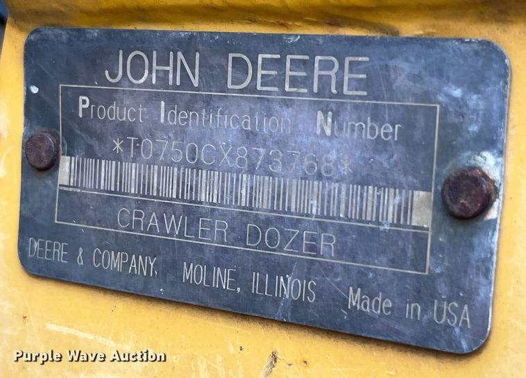 image for item DP2185 1999 John Deere 750C LGP  dozer