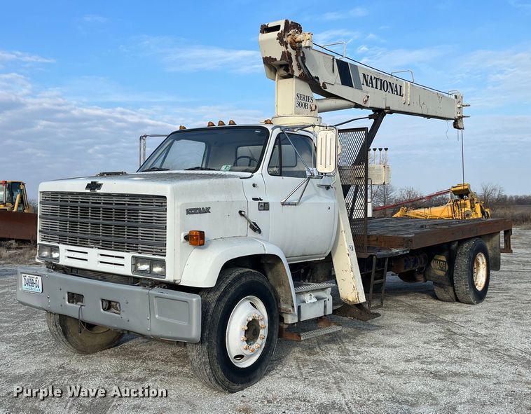image for item DP2186 1988 Chevrolet  Kodiak  crane truck