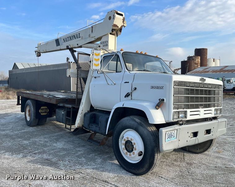 image for item DP2186 1988 Chevrolet  Kodiak  crane truck