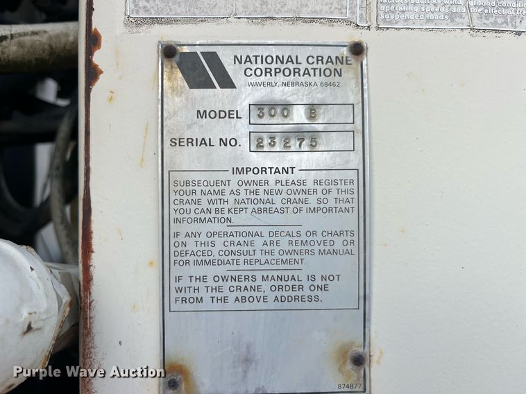 image for item DP2186 1988 Chevrolet  Kodiak  crane truck