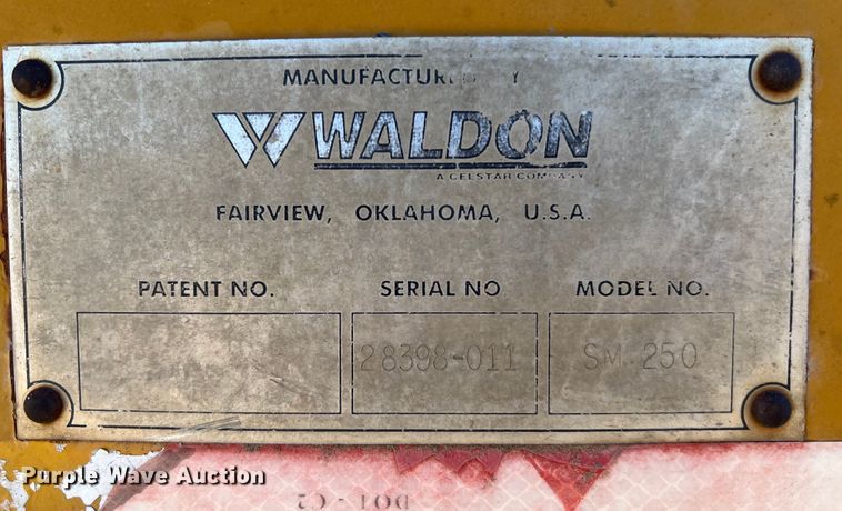 image for item DQ2340 2001 Waldon SM-250  broom