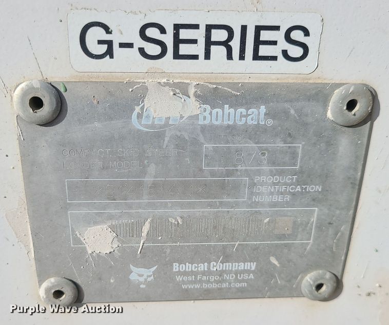 image for item DR7857 2002 Bobcat 873  skid steer loader