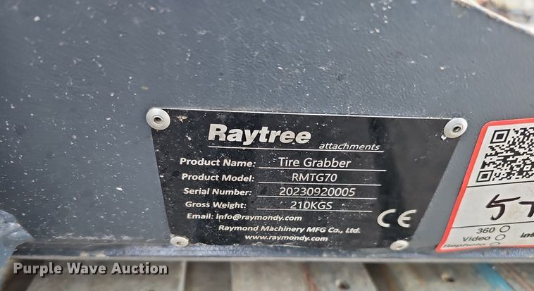 image for item IO9798 2023 Raytree RMTG70  tire grabber