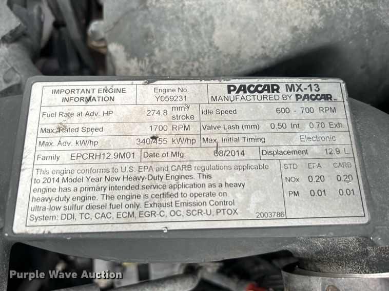 image for item KH9686 2015 Kenworth T800 tank truck