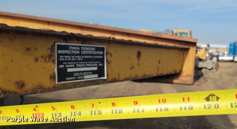 image for item KT9654 1994 Etnyre Lowboy 30  equipment trailer