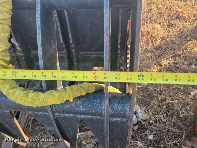 image for item KT9916 84" W skid steer grapple bucket