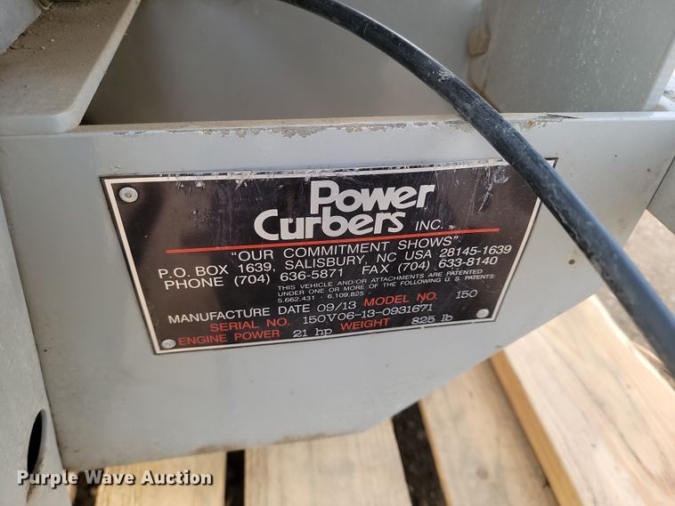 image for item KT9923 2013 Power Curbers Inc. 150  curb machine