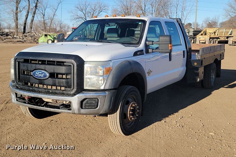 image for item KT9938 2012 Ford F550  Crew Cab flatbed truck