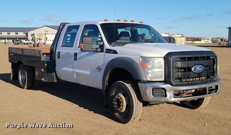 image for item KT9938 2012 Ford F550  Crew Cab flatbed truck
