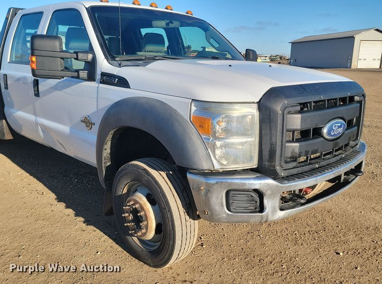 image for item KT9938 2012 Ford F550  Crew Cab flatbed truck