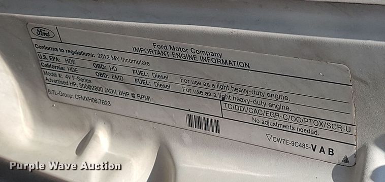 image for item KT9938 2012 Ford F550  Crew Cab flatbed truck