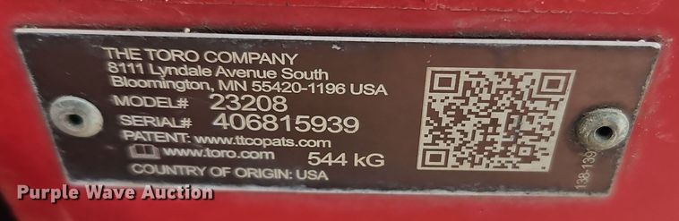 image for item LB9684 Toro STX-26  stump grinder