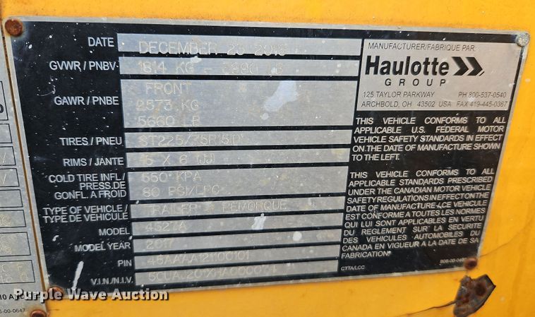 image for item LB9686 2016 Haulotte 4527A  boom lift