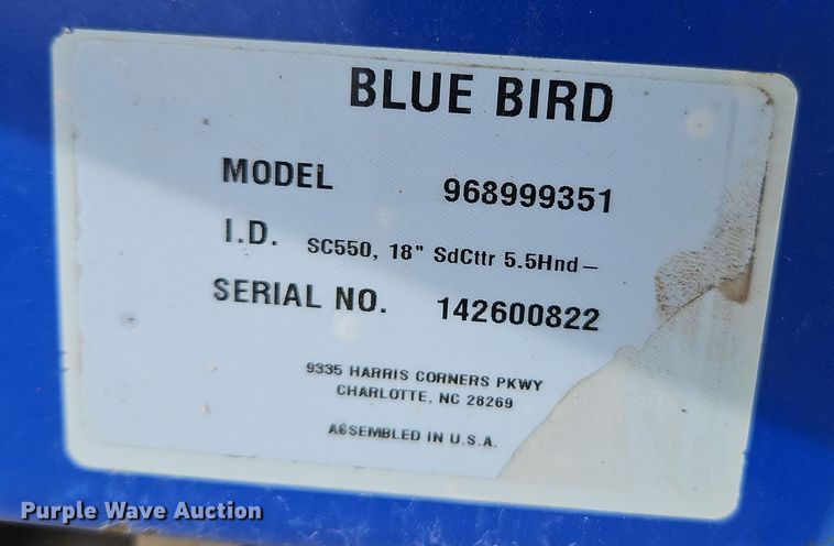 image for item LB9688 Blue Bird SC550  sod cutter