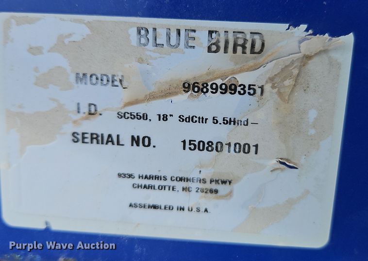 image for item LB9689 Blue Bird SC550  sod cutter