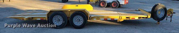 image for item LC9466 2022 CAM Superline tilt deck equipment trailer