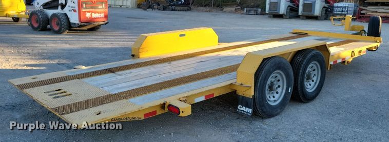 image for item LC9466 2022 CAM Superline tilt deck equipment trailer