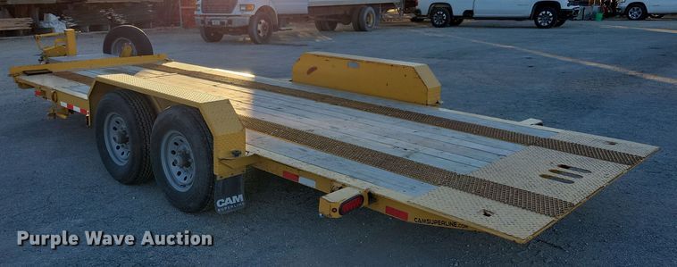 image for item LC9466 2022 CAM Superline tilt deck equipment trailer