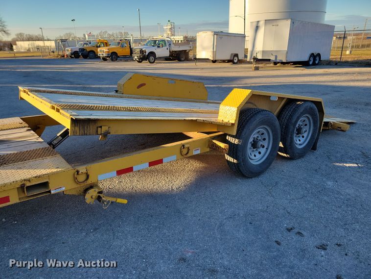 image for item LC9466 2022 CAM Superline tilt deck equipment trailer