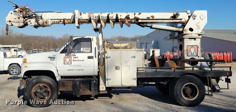 image for item LC9477 1992 Chevrolet Kodiak C6500  digger derrick truck