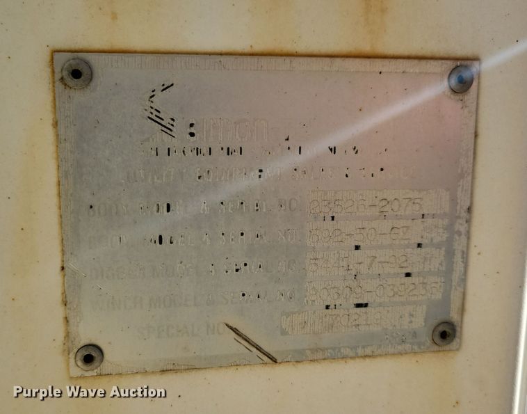 image for item LC9477 1992 Chevrolet Kodiak C6500  digger derrick truck