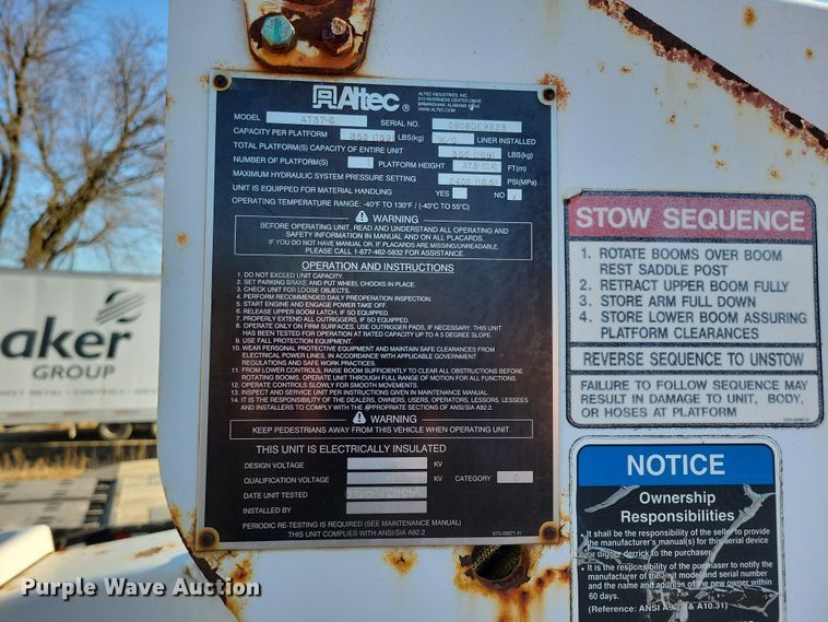 image for item LC9478 2008 Ford F550  bucket truck