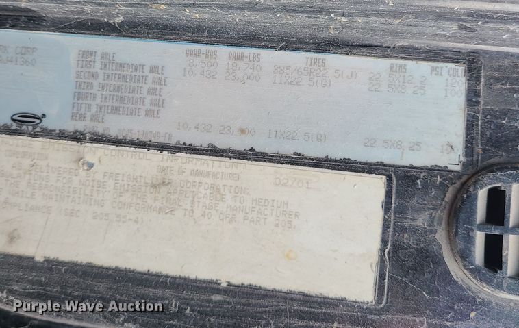 image for item LJ9423 2001 Sterling  sewer jetter truck