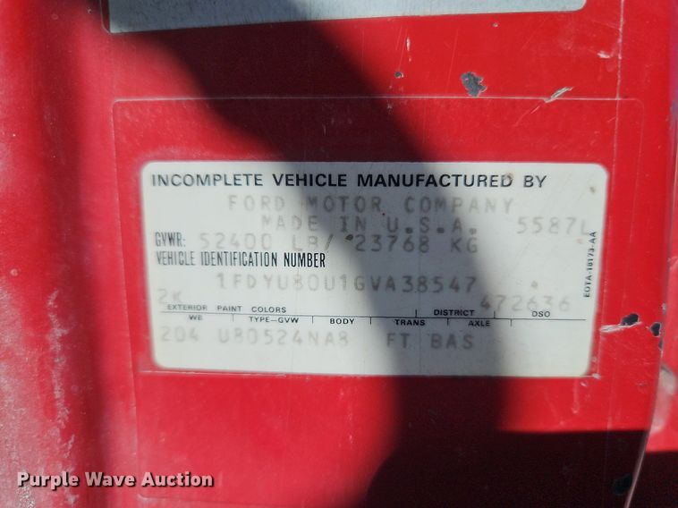 image for item LM9269 1986 Ford L9000  dump truck