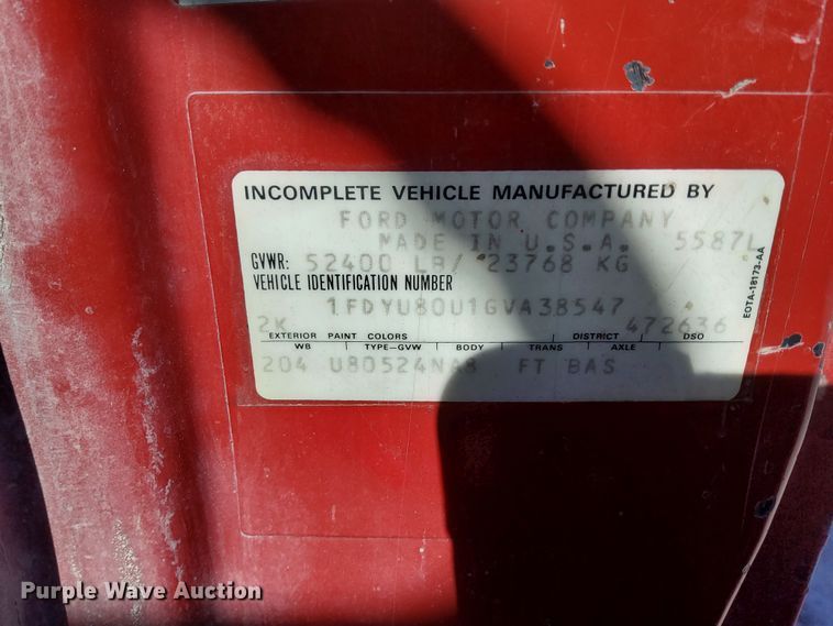 image for item LM9269 1986 Ford L9000  dump truck