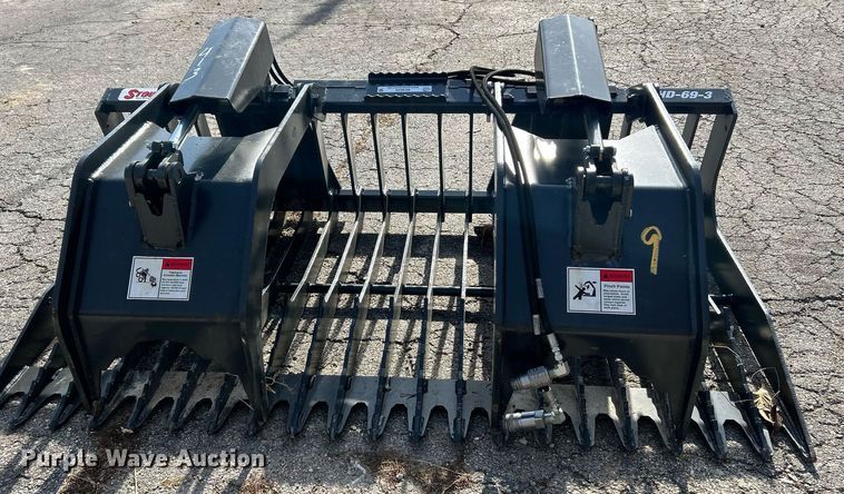 image for item NE9655 Stout HD-69-3  skid steer rock grapple bucket