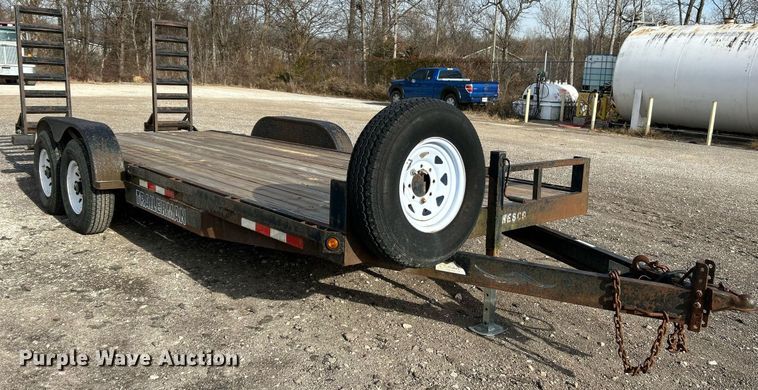 image for item NE9656 2001 Trailerman CST7182S14  equipment trailer