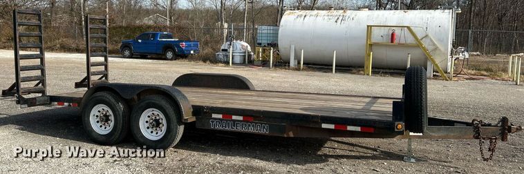 image for item NE9656 2001 Trailerman CST7182S14  equipment trailer