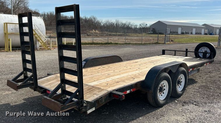 image for item NE9656 2001 Trailerman CST7182S14  equipment trailer