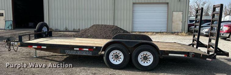 image for item NE9656 2001 Trailerman CST7182S14  equipment trailer