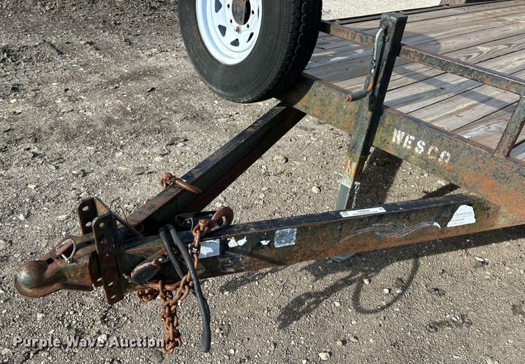 image for item NE9656 2001 Trailerman CST7182S14  equipment trailer