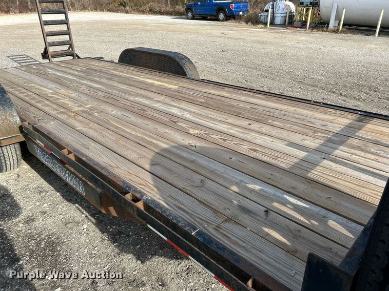 image for item NE9656 2001 Trailerman CST7182S14  equipment trailer