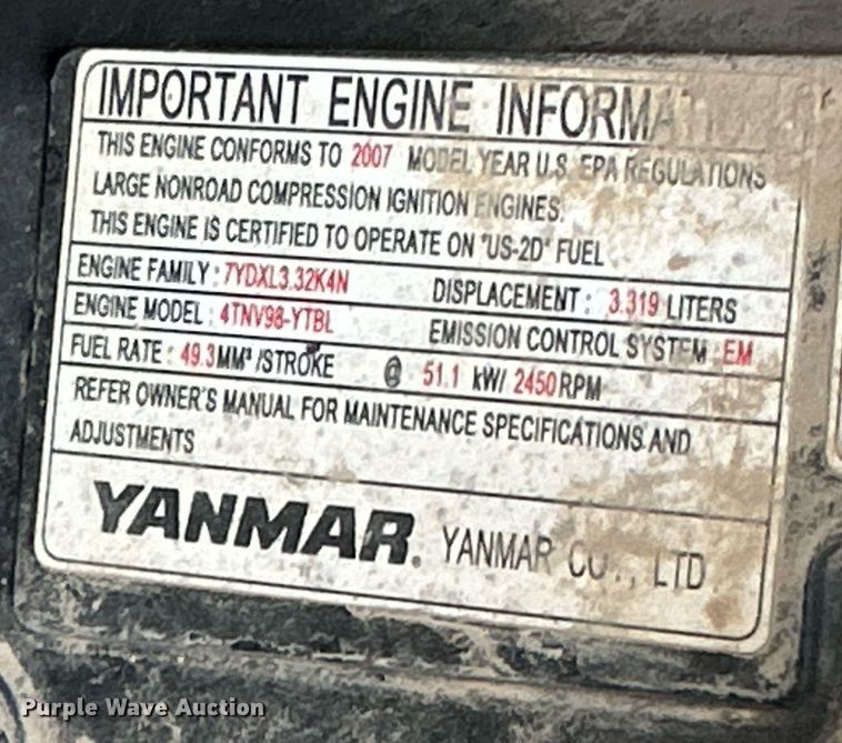 image for item NE9657 2007 Mustang MTL16  tracked skid steer loader