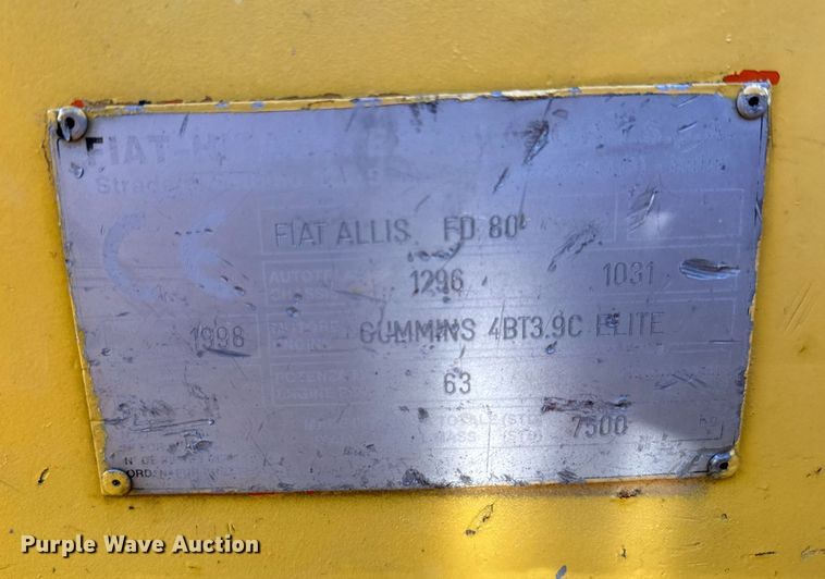 image for item NM9183 1998 Fiat-Allis FD80  dozer