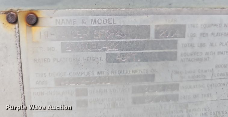 image for item NP9121 2005 GMC C7500  bucket truck