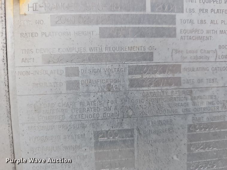 image for item NP9121 2005 GMC C7500  bucket truck