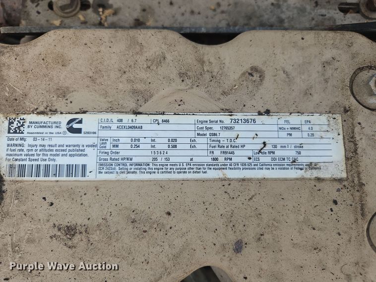 image for item NZ9109 Cummins QSB6.7  engine