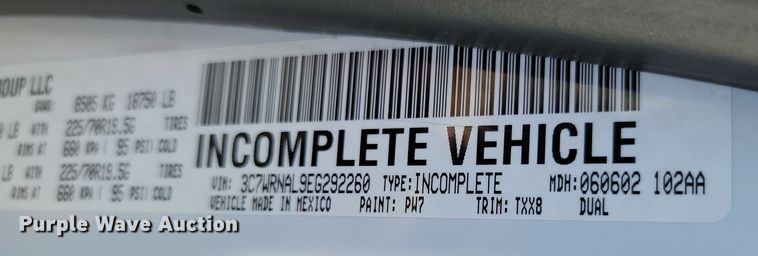 image for item OD9771 2014 Dodge Ram 5500HD  bucket truck