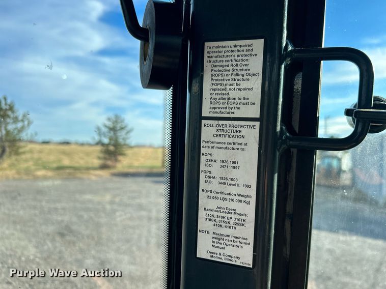 image for item OM9221 2013 John Deere 310SK  backhoe