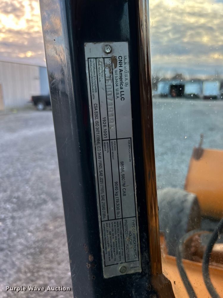 image for item OM9223 2007 Case 580M Series II  backhoe