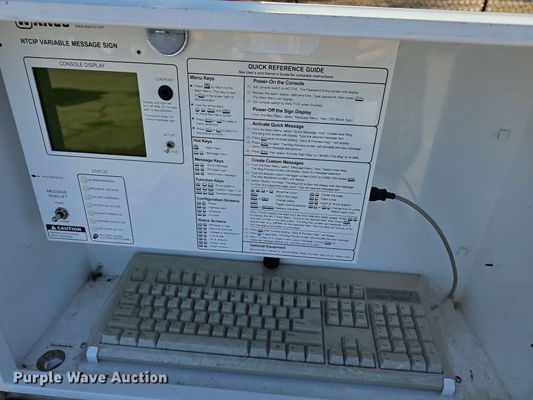 image for item DM1495 2012 Wanco WTMMB  portable road sign